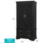 Louis Phillipe Armoire - N/A