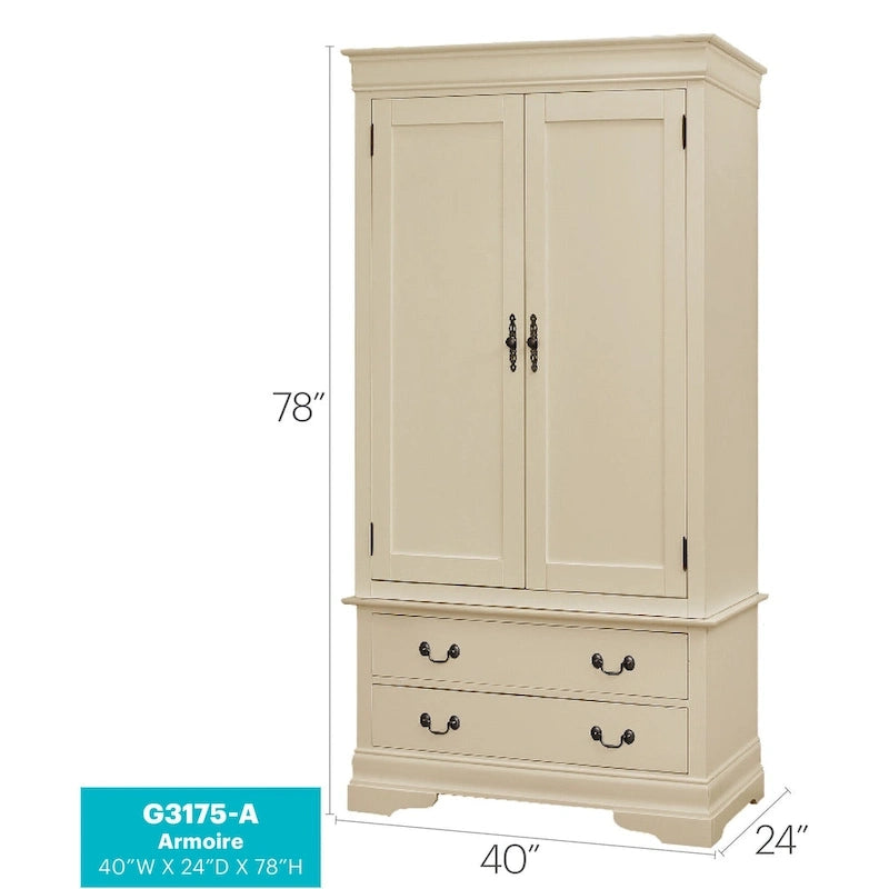 Louis Phillipe Armoire - N/A