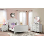 Kelly Panel Bed, White