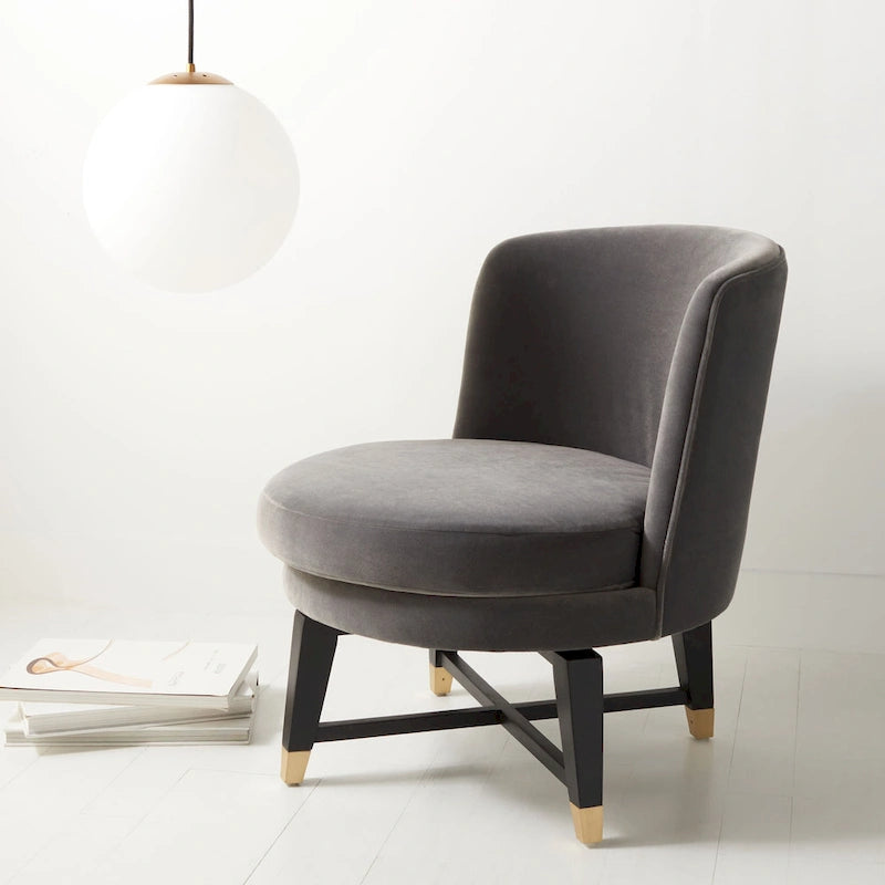  Couture Ginetta Swivel Accent Chair - 24 W x 26.8 L x 26 H - 24Wx27Dx26H