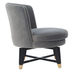 Couture Ginetta Swivel Accent Chair - 24 W x 26.8 L x 26 H - 24Wx27Dx26H