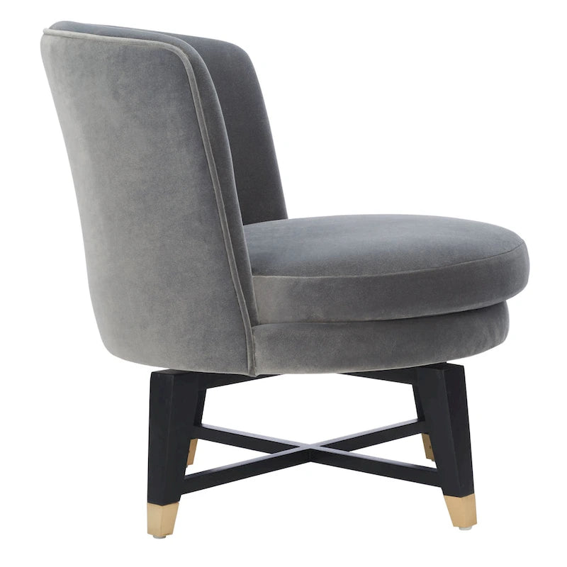 Couture Ginetta Swivel Accent Chair - 24 W x 26.8 L x 26 H - 24Wx27Dx26H