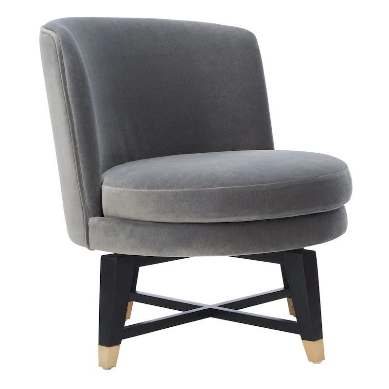 Couture Ginetta Swivel Accent Chair - 24 W x 26.8 L x 26 H - 24Wx27Dx26H