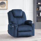 Large Power Lift Recliner Chair with Massage, Cup Holders, Extended Footrest, Fabric 7516