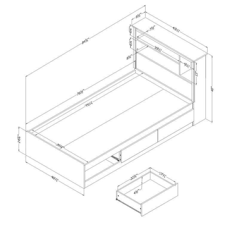 Yodi Bed and Headboard Set