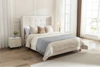 54 High Headboard Queen Peyton Upholstered Velvet Bed