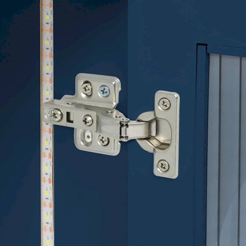 Kitchen Island With Extended Table and LED Lights