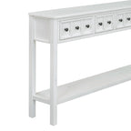 Rustic Entryway Console Table with Storage