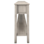 Rustic Entryway Console Table with Storage