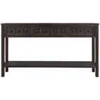 Rustic Entryway Console Table with Storage