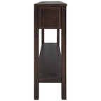 Rustic Entryway Console Table with Storage
