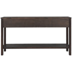 Rustic Entryway Console Table with Storage