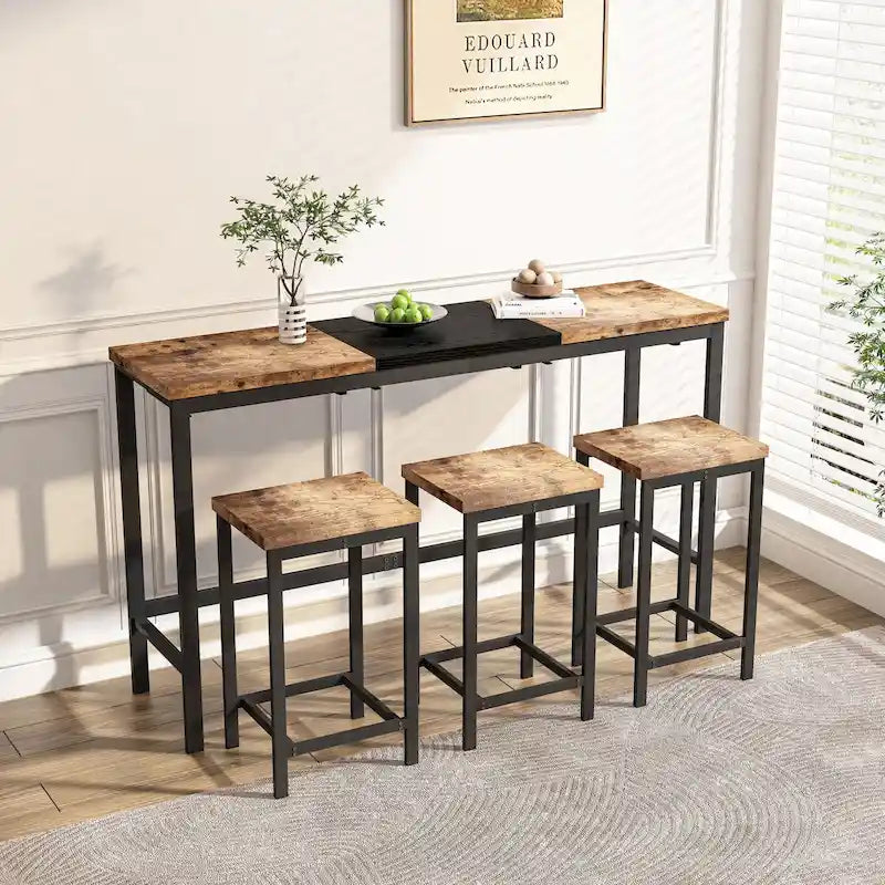 Long Dining Table Set