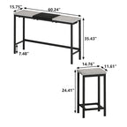Long Dining Table Set