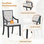 Retro 5-piece Dining Set Extendable Round Table and 4 Chairs for Kitchen Dining Room