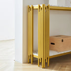 2 Tier Faux Marbling Console Table, Living Room Sofa Table, Modern Narrow Entryway Table, Hallway Entrance Table