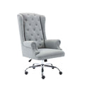 Iaen Wingback Office Chair For Desk, Linen Upholstery