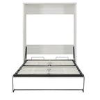 Half Self-Close and Open Murphy Bed Cabinet Space-Saving Bed